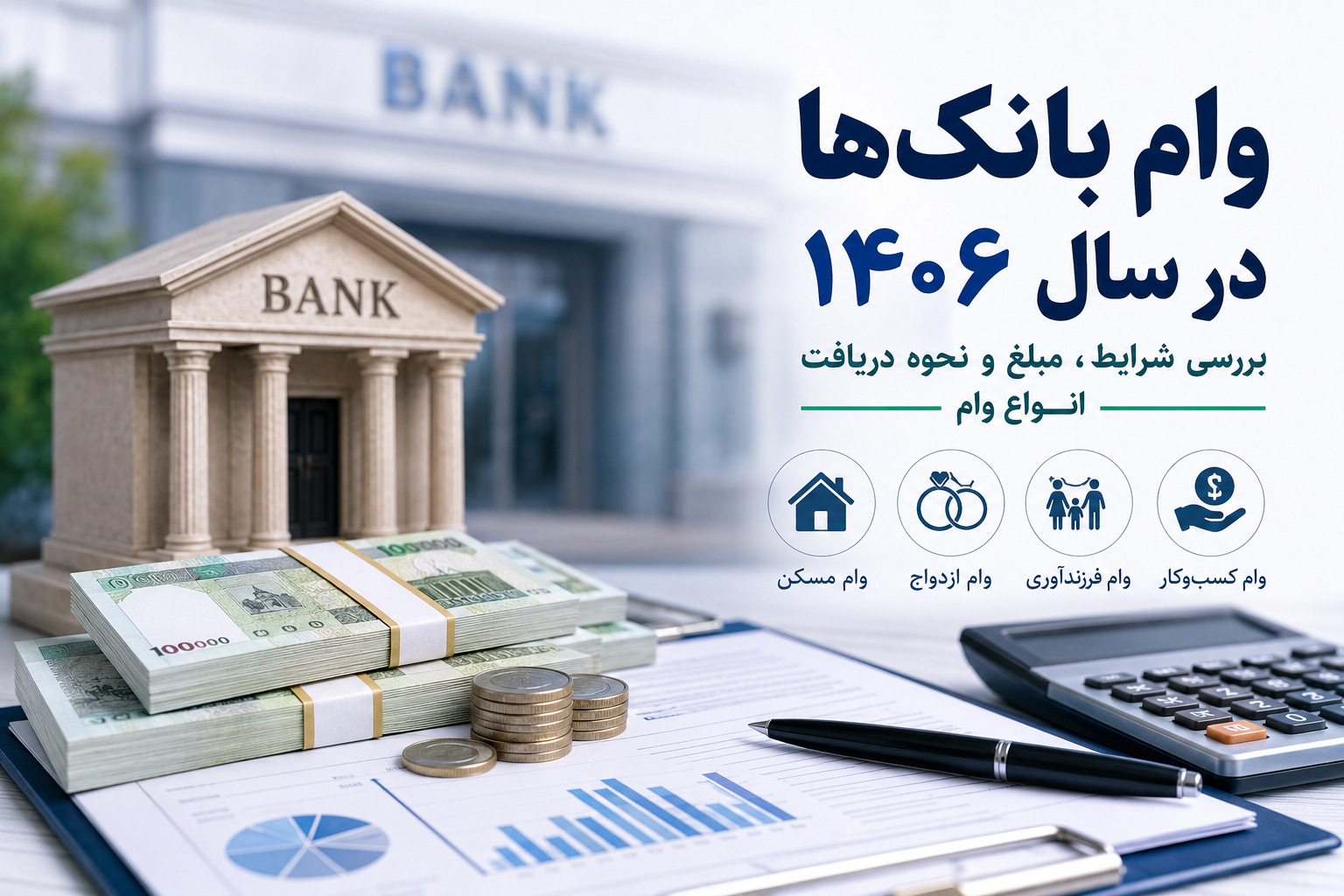 وام بانکها در سال ۱۴۰۶ چگونه خواهد بود؟ بررسی شرایط، مبلغ و نحوه دریافت انواع وام